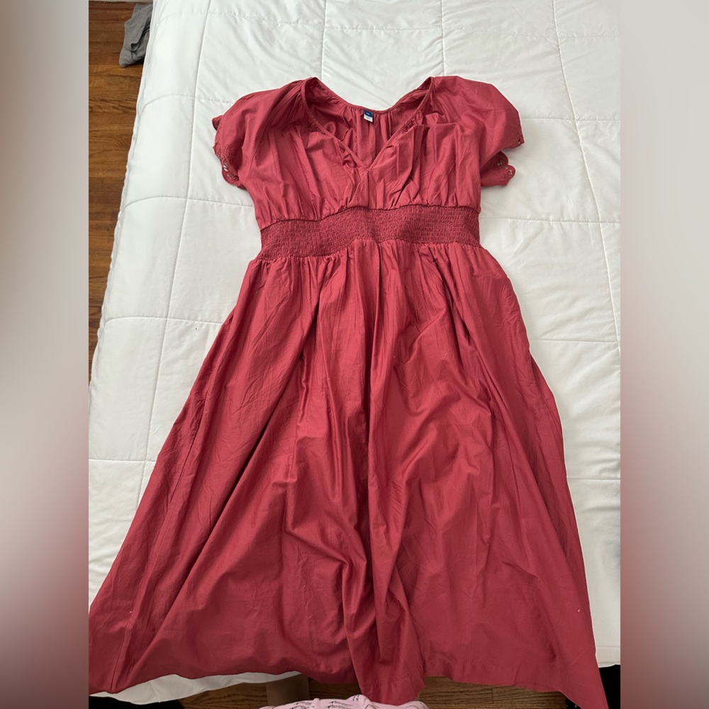 Old Navy Coral Red Dress